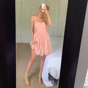 JCrew chiffon strapless dress